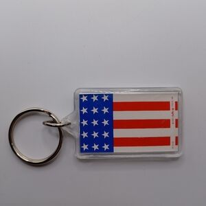 VINTAGE 1991 American Flag Keychain